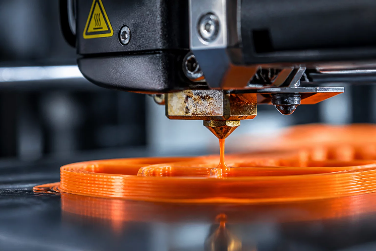 Technical 3D printing nozzle detail